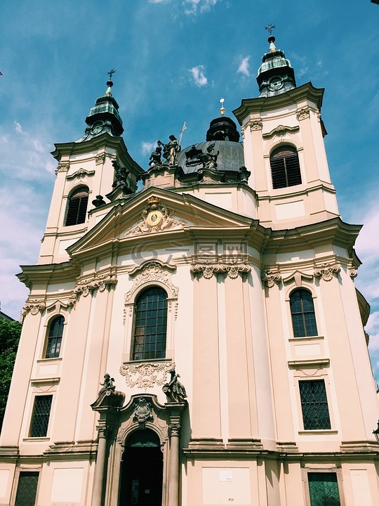 教堂,kromeriz,捷克