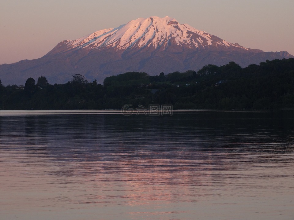 延基韋湖,卡爾布科火山,景觀