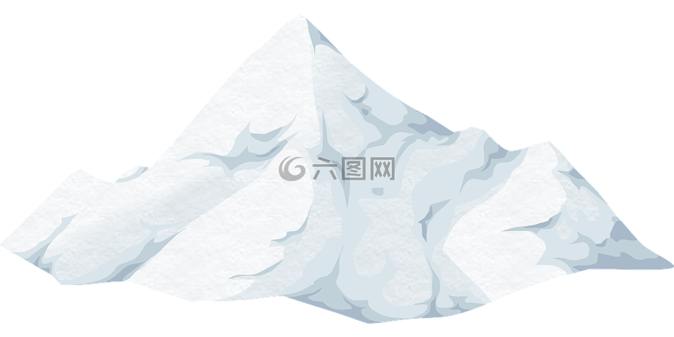 小山,山,雪