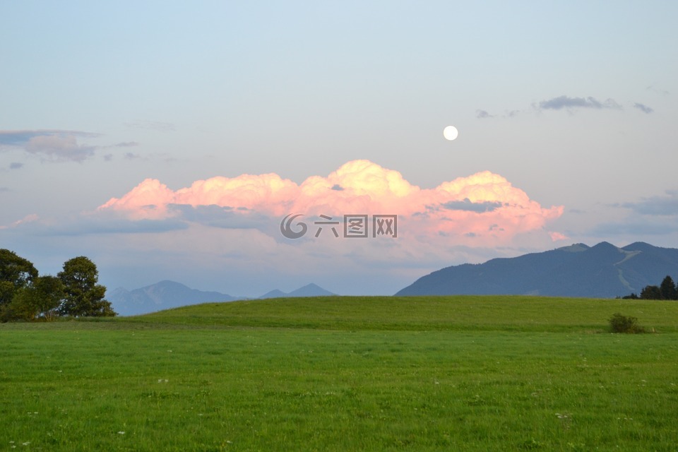巴伐利亞,月球,高山