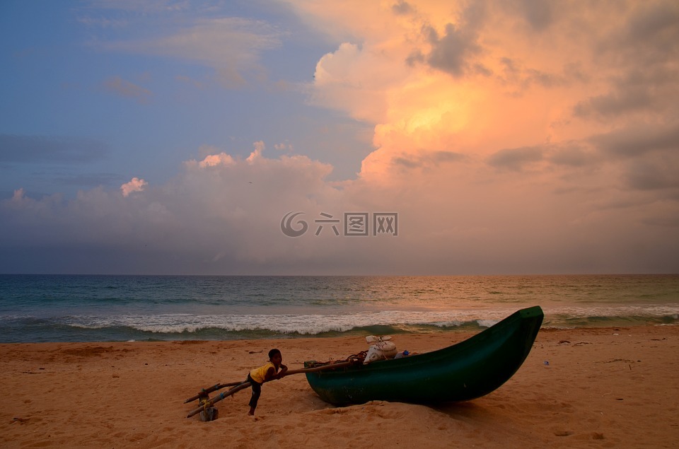 斯里蘭卡,海灘,引導(dǎo)