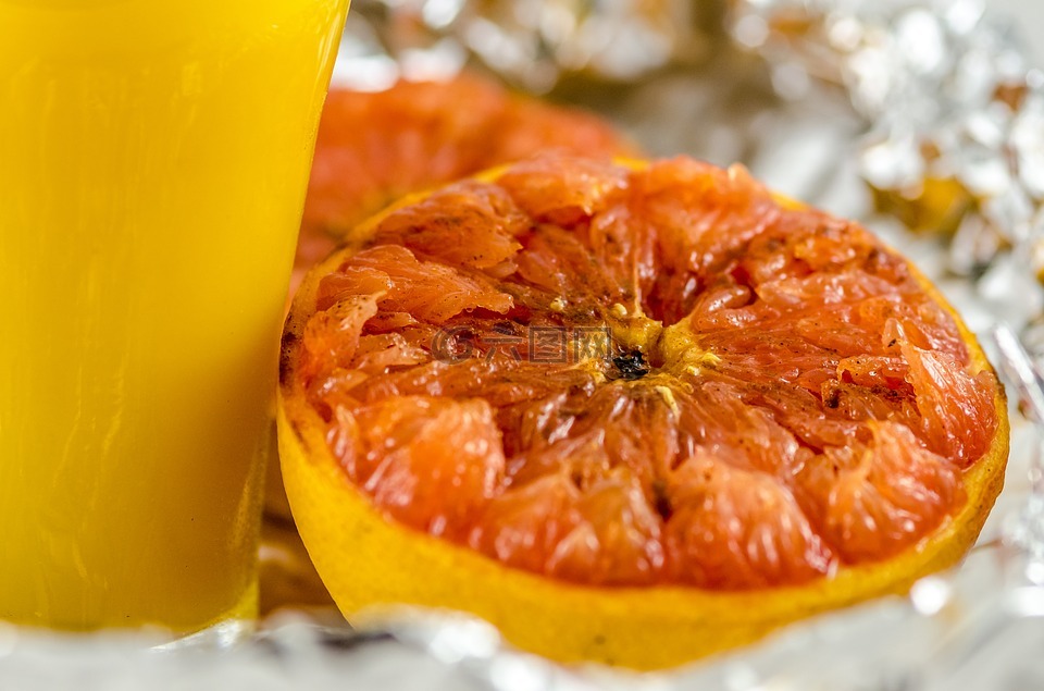 柚子,烤柚子,食品