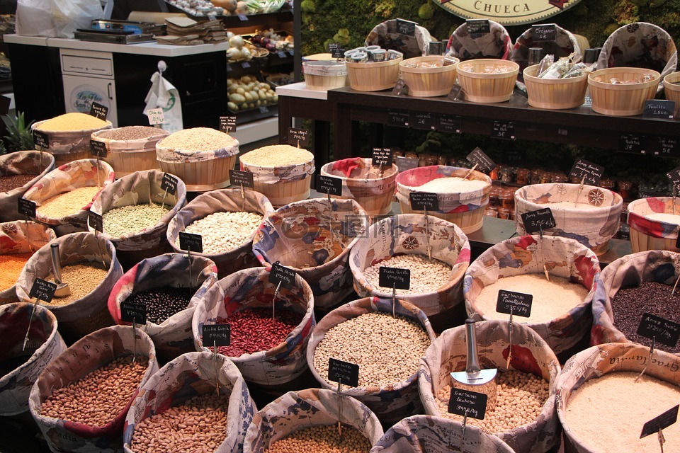 市場,香料,食品