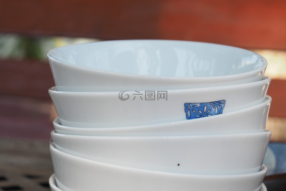 菜,茶杯,瓷碗