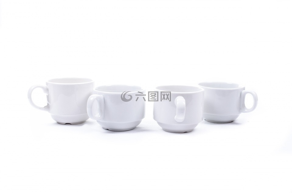 杯,白,瓷器