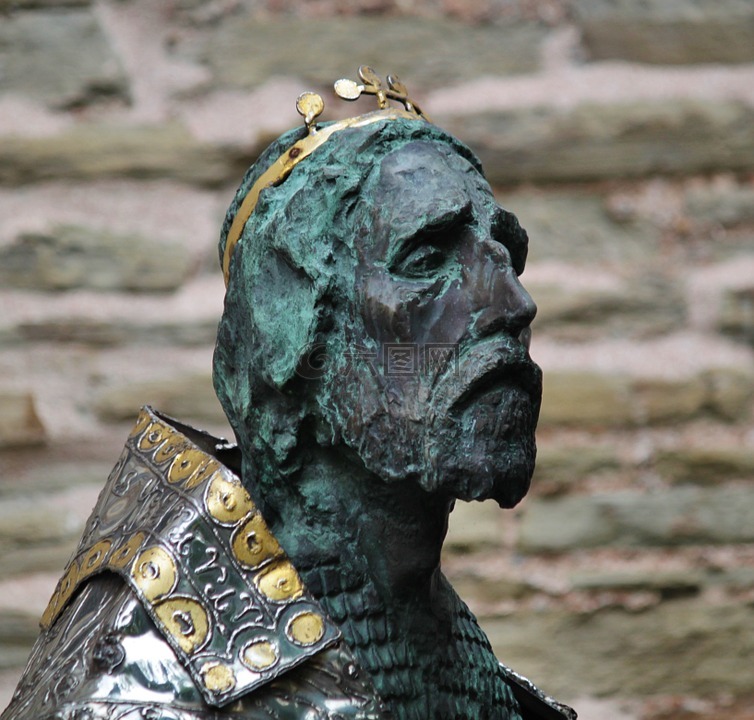 數(shù)字,男子,卡爾的半身像