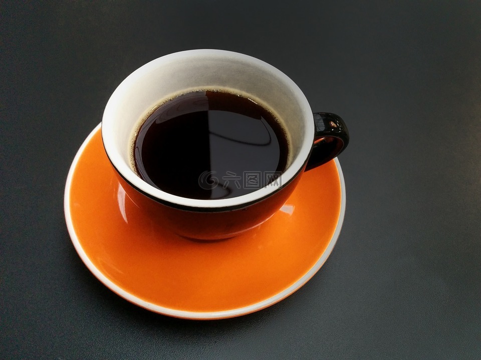 咖啡,黑色,杯