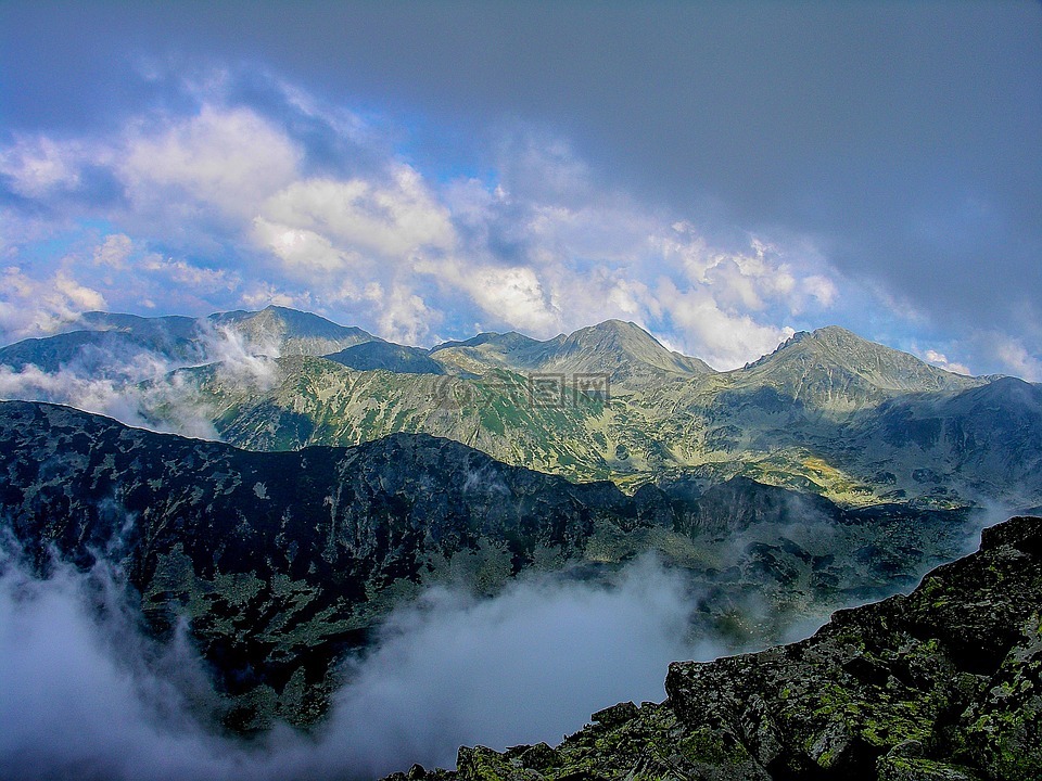 山,景观,自然