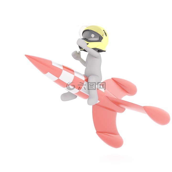 白人男性,3d模型,孤立
