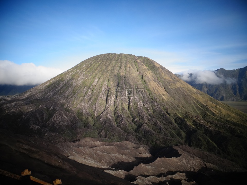溴,火山,印度尼西亞