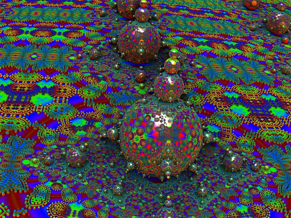 分形,给予,3d