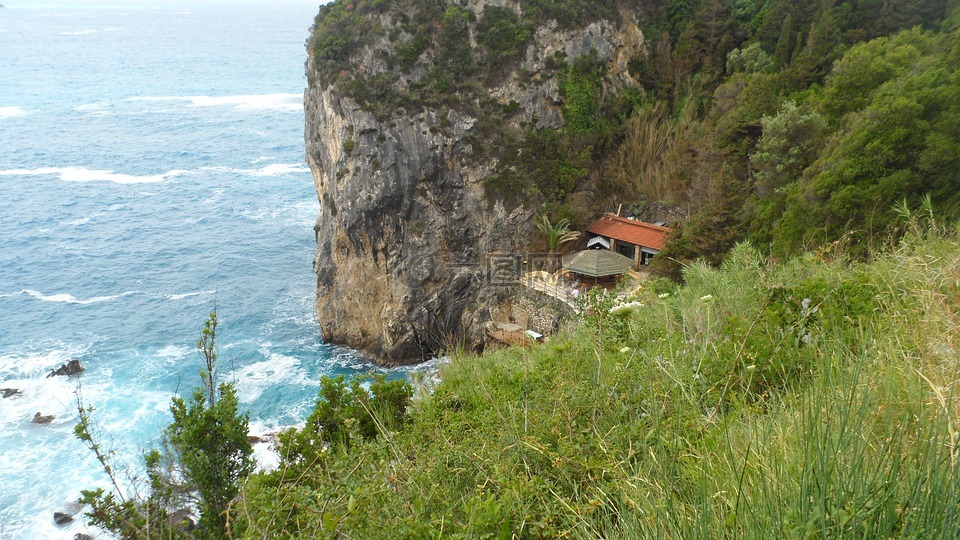 希臘,圣托里尼,海