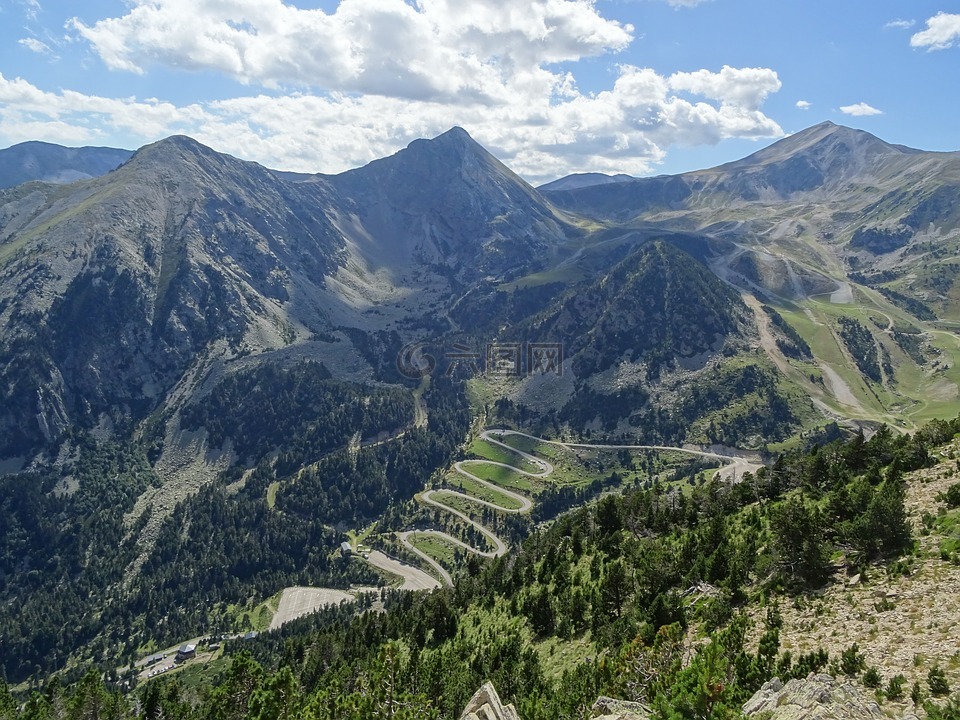 山区,山,山地景观