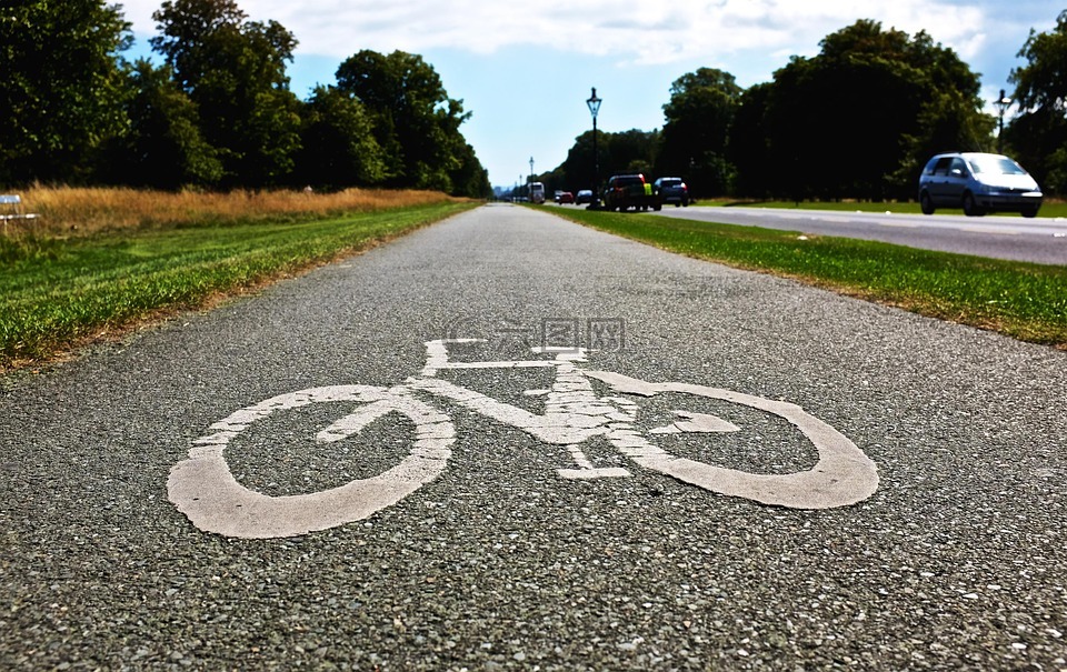 自行車,路徑,路面