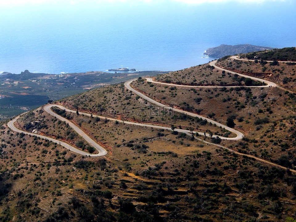 蛇紋石,道路,海