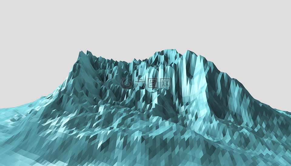 山,多邊形,幾個面