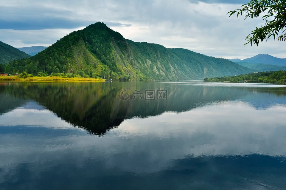 河,山,景观