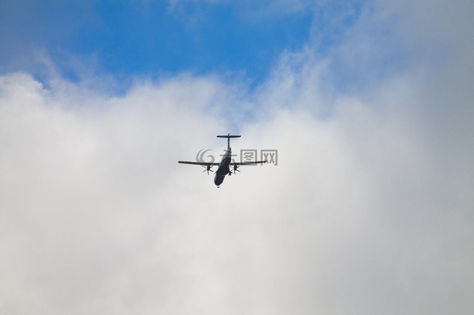 飞机,飞,天空