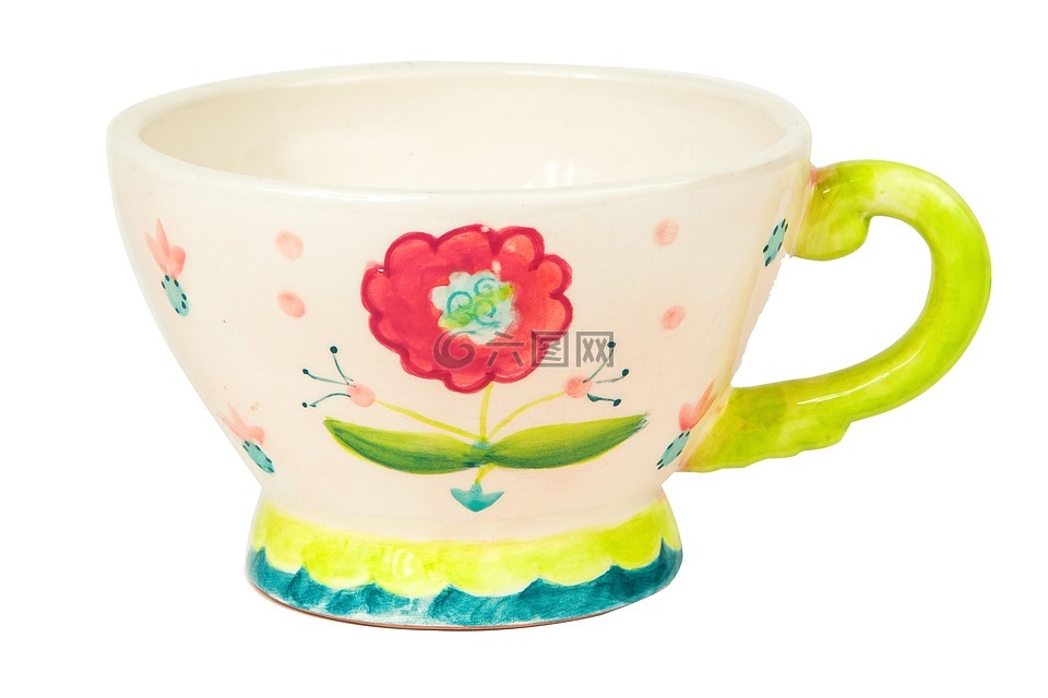 杯,鮮花,早餐