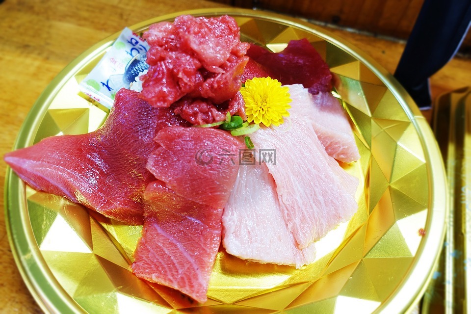 鮪魚,壽司,黑門三平