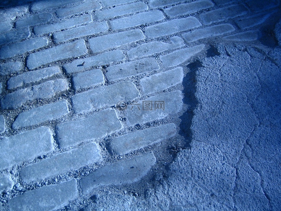 路面,磚,磚路