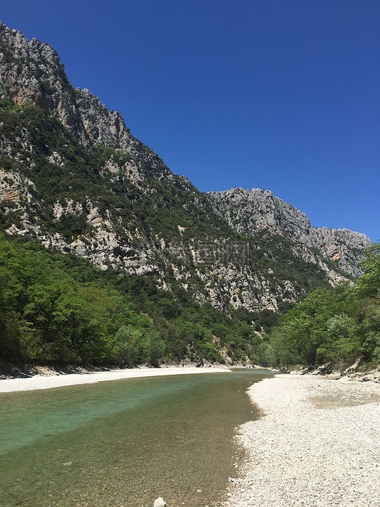 gorges du verdon峡谷,法国,性质