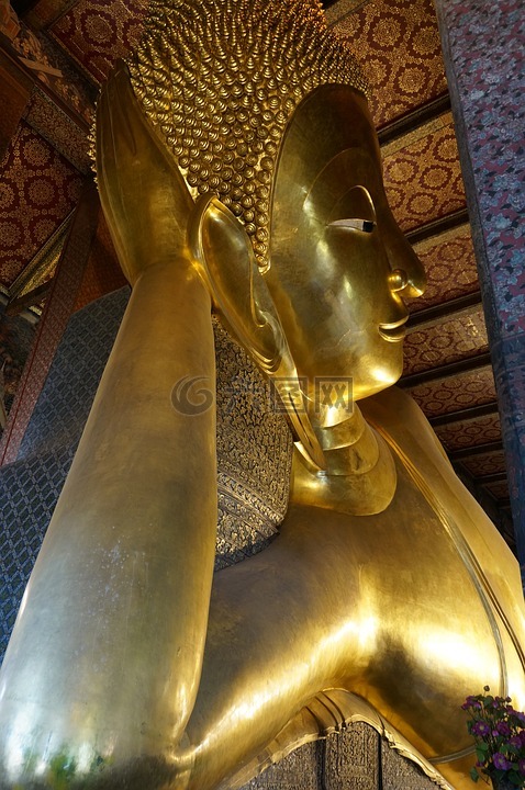佛,寺,曼谷