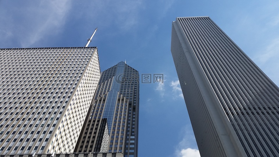 城市,建筑物,市中心