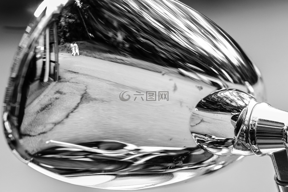鏡像,摩托車,自行車