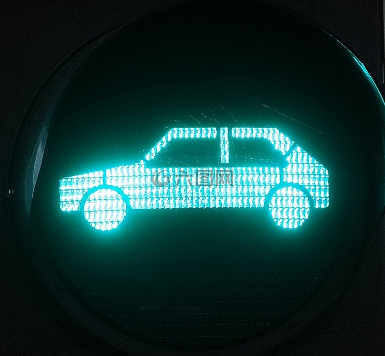 汽車,紅綠燈,綠色