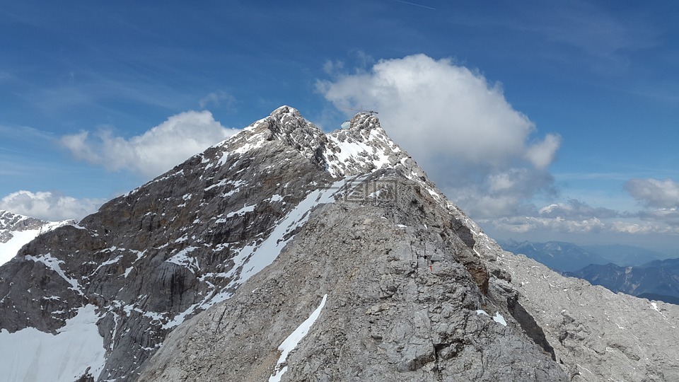 zugspitze,arête,脊