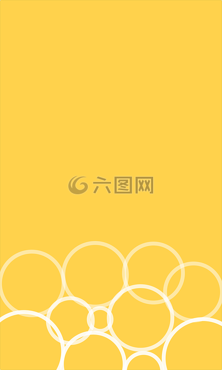 圓,黃色,白