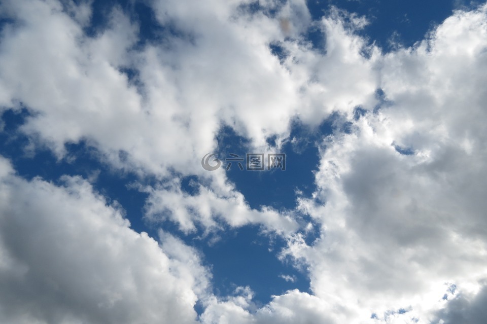 天空,云,一天