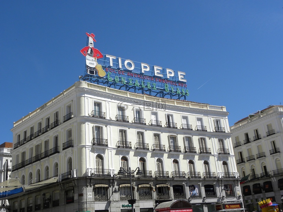 馬德里,puerta del sol,馬德里中心