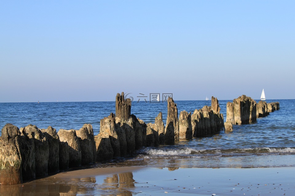 波羅的海,海灘,波蘭
