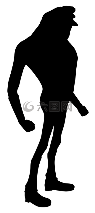 剪影,男子,鄉(xiāng)里