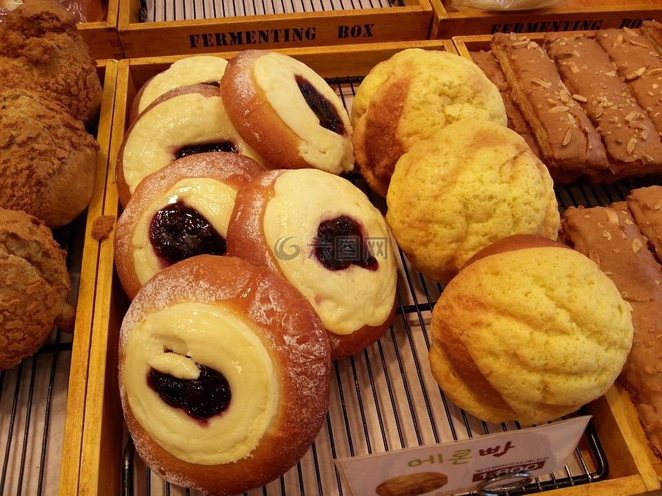 蛋糕,面包,面包店