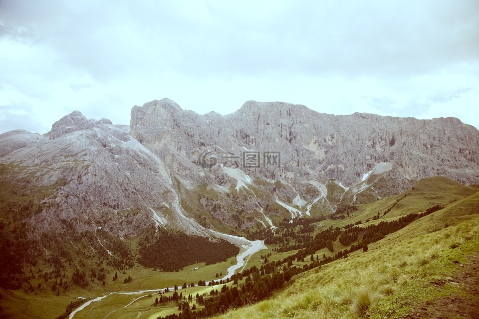 白云岩,意大利,徒步旅行