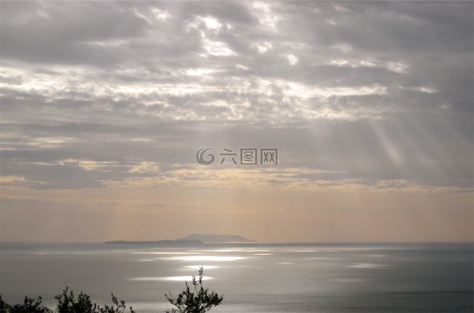 陽(yáng)光,云,天空