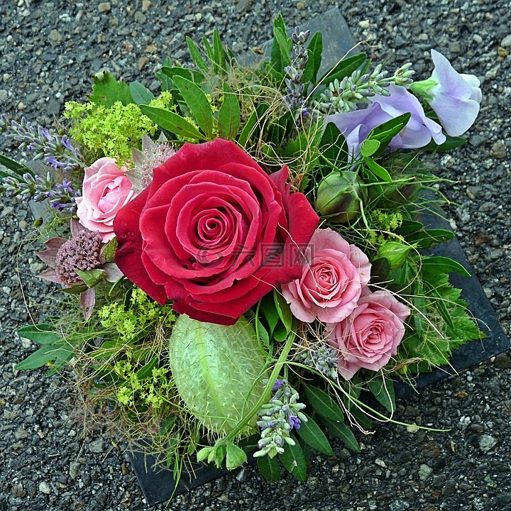 玫瑰,束鲜花,鲜花