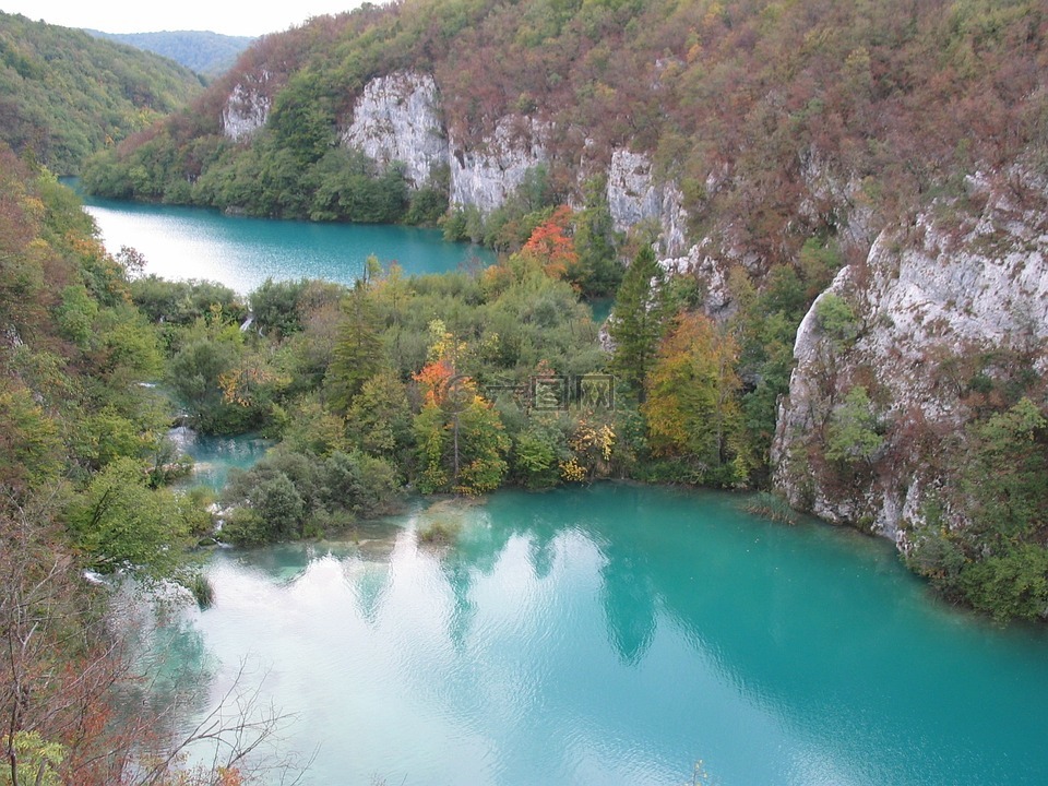 普利特維切,湖梯田,秋