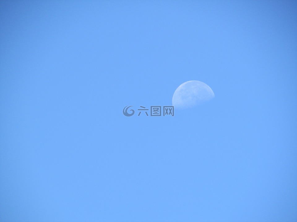 月亮,天空,夏季