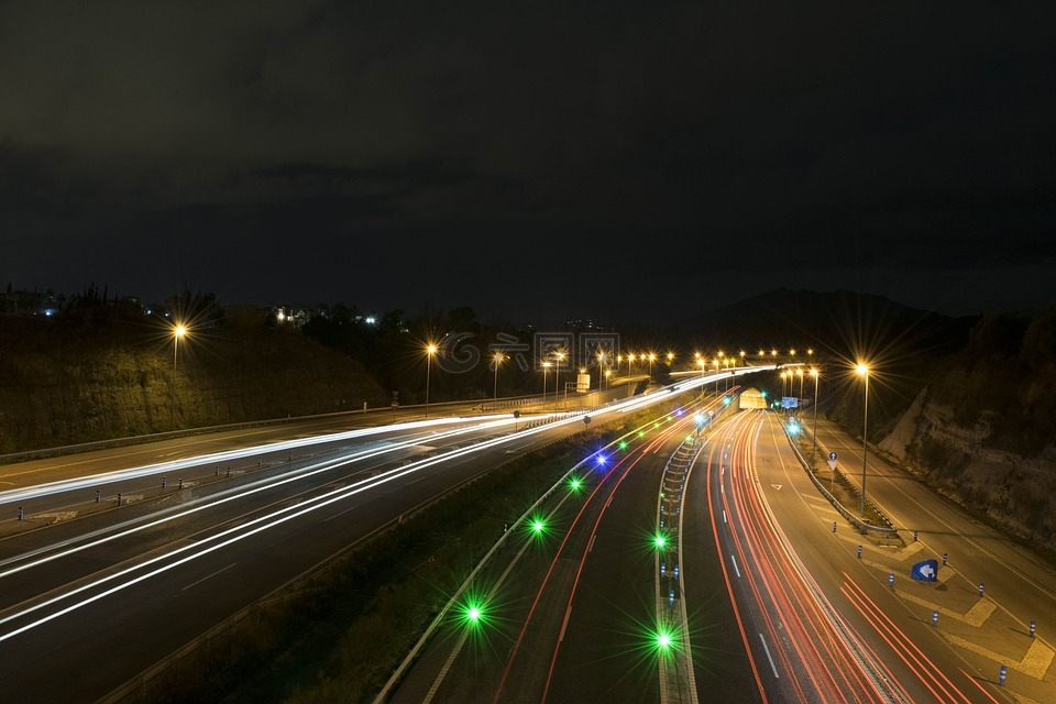 燈,車輛,路