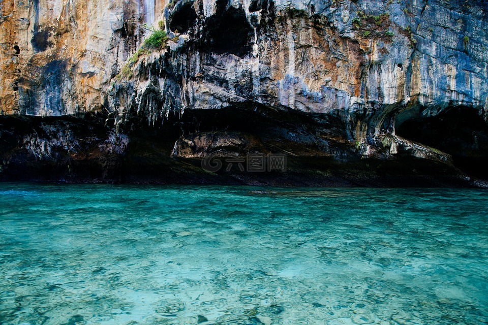 水,海岸,岸