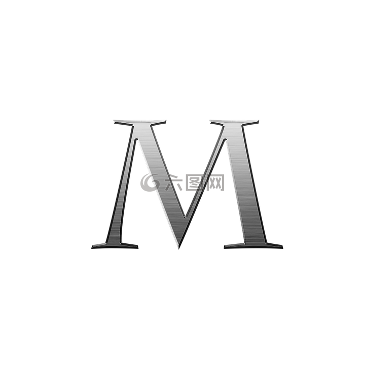 字母 m,字母表,金屬