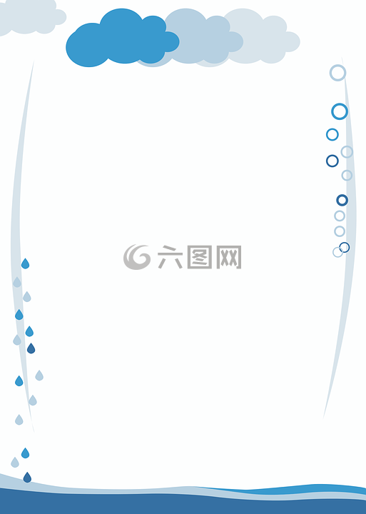 水,云,雨滴