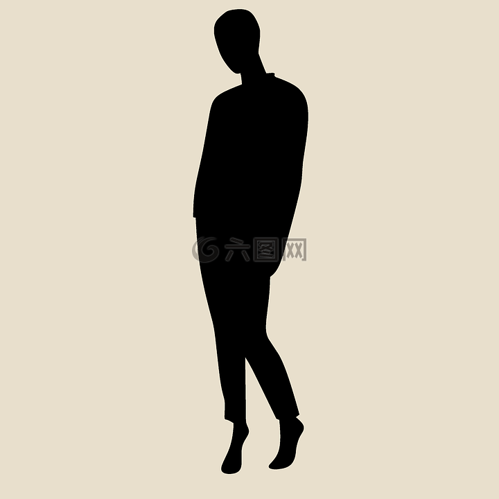 女子,立場,陰影