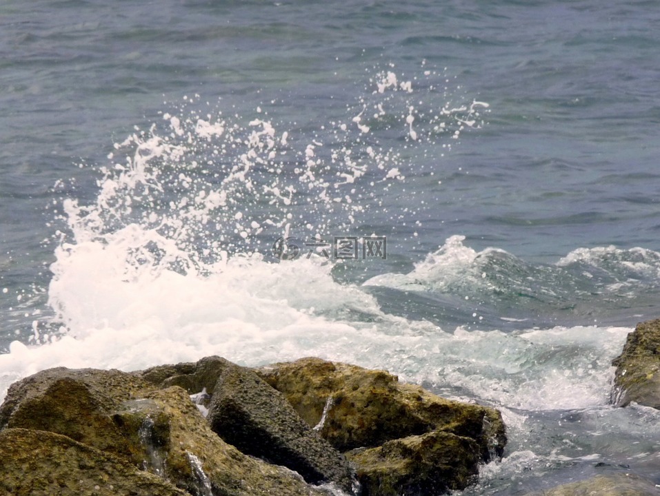 海,波,克羅地亞