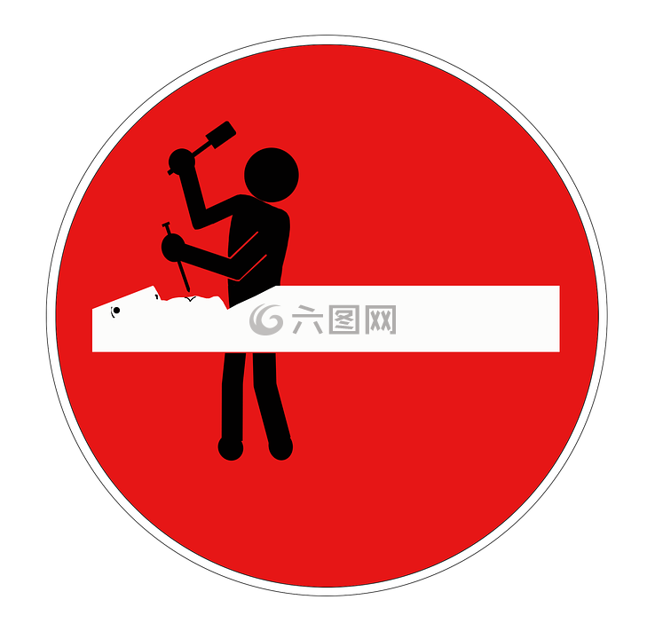 簡筆畫,路標(biāo),交通標(biāo)志