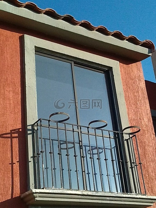 陽臺,最高限額,窗口